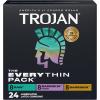 Trojan BareSkin Condoms, Everythin Variety Pack, Lubricated Latex BareSkin Thin Condom, 24 Count(24 Count (Pack of 1))