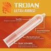 TROJAN Stimulations Ultra Ribbed Spermicidal Condoms, 12 Count(12 Count (Pack of 2))