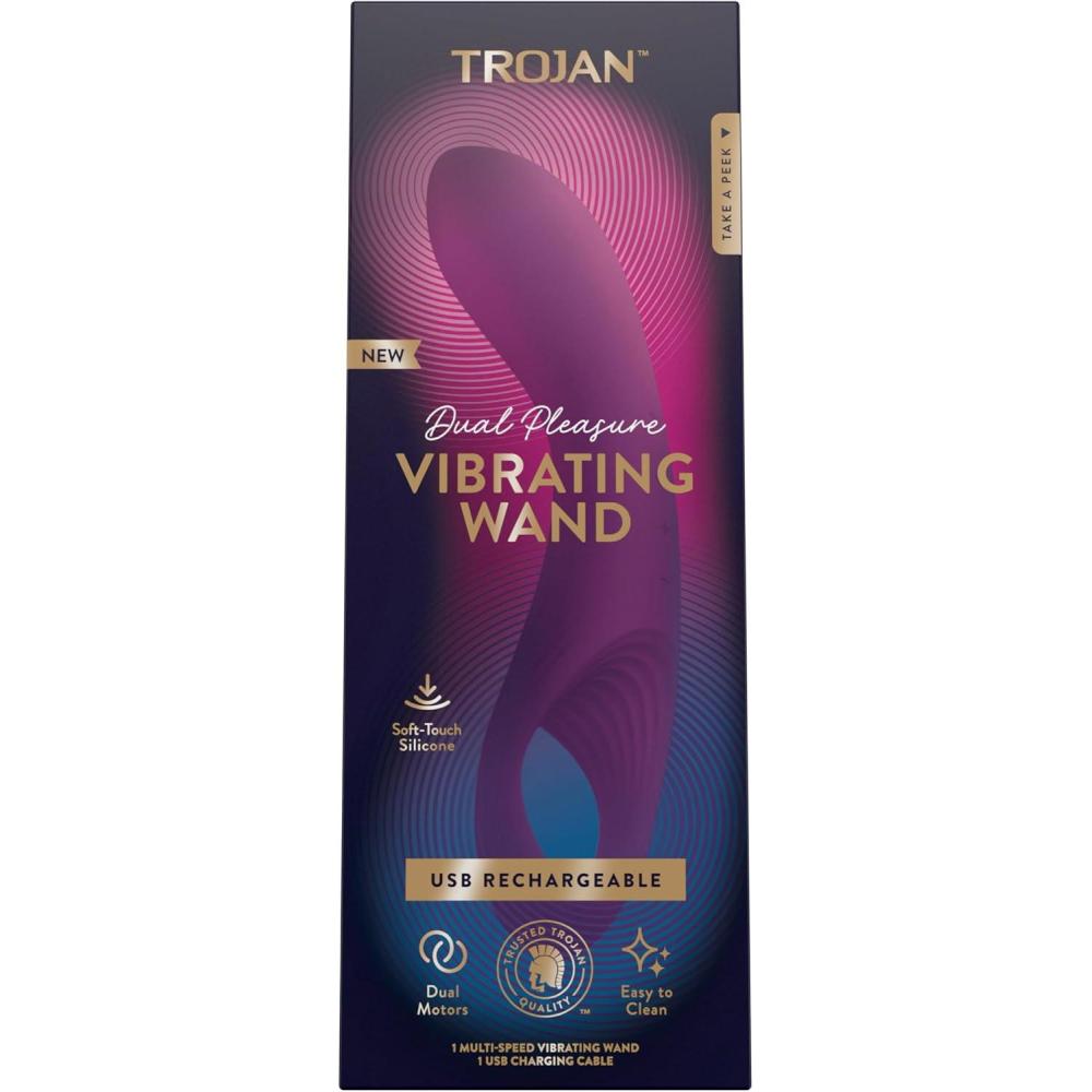 imageTrojan Dual Pleasure Vibrating Wand Couples Vibrators