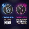 Trojan Dual Pleasure Vibrating Ring, Vibrator for Couples