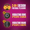 Trojan Dual Pleasure Vibrating Wand, Couples Vibrators