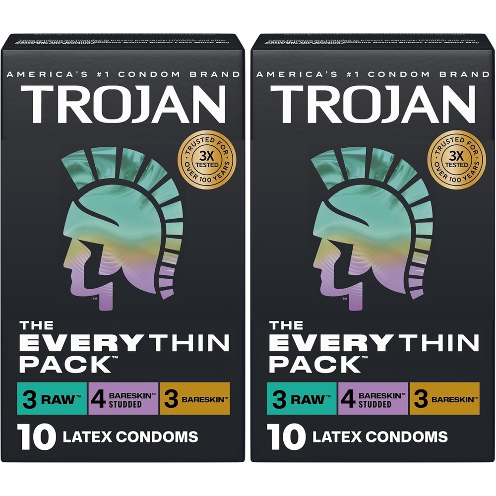 image:imageTROJAN Condoms Ultra Ribbed for Ultra Stimulation 36 Count Pack10 Count Pack of 2