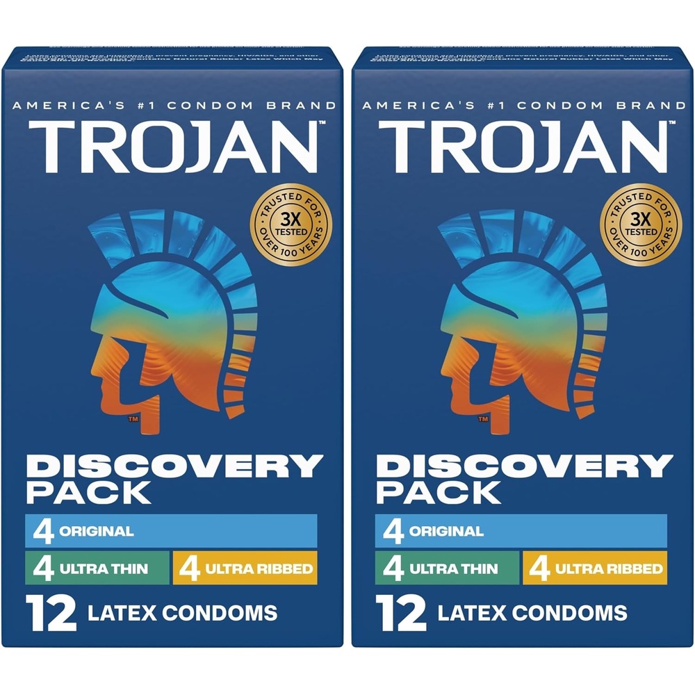 image:imageTROJAN Condoms Ultra Ribbed for Ultra Stimulation 36 Count Pack12 Count Pack of 2