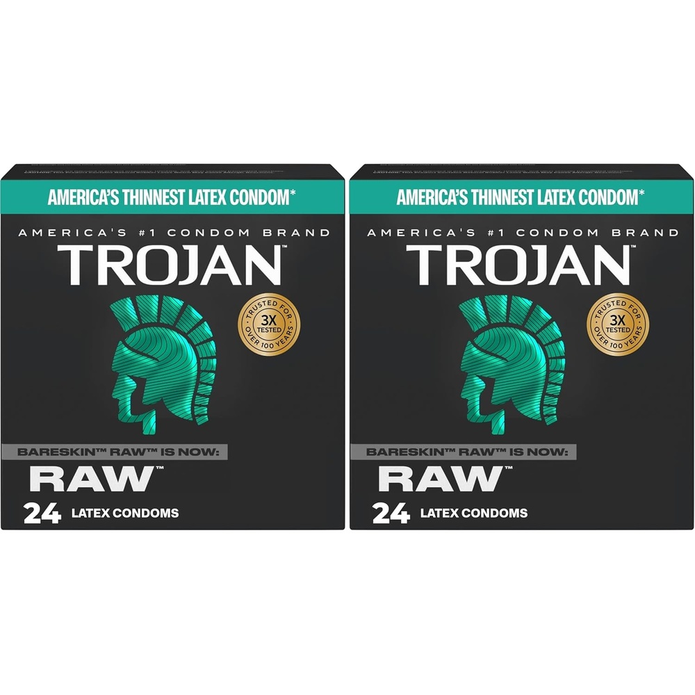 image:imageTROJAN Condoms Ultra Ribbed for Ultra Stimulation 36 Count Pack24 Count Pack of 2