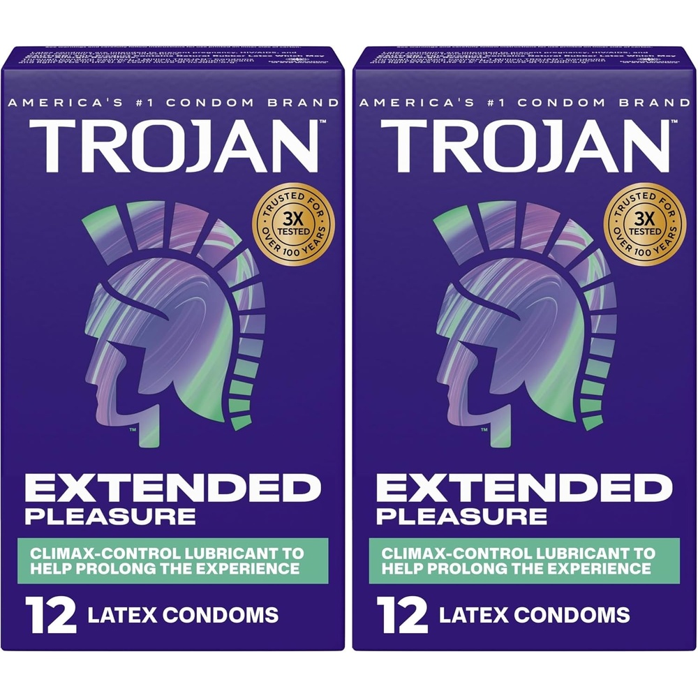 image:imageTROJAN Extended Pleasure Condoms TROJAN Condoms 12 Count12 Count Pack of 2