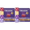 TROJAN Condoms Ultra Ribbed for Ultra Stimulation, 36 Count Pack(36 Count (Pack of 2))
